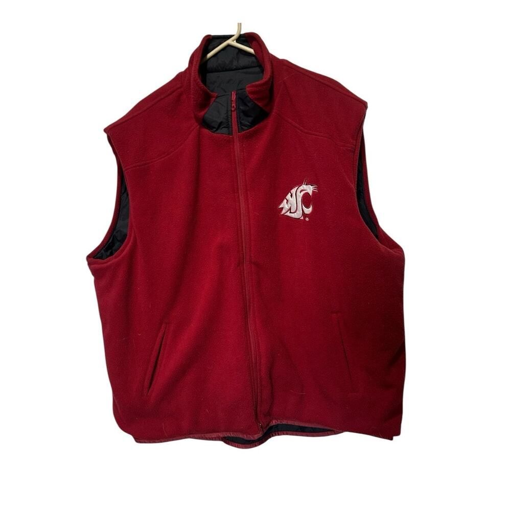 Pro Player Vintage WSU Cougars Reversible Vest Men's XL Full Zip